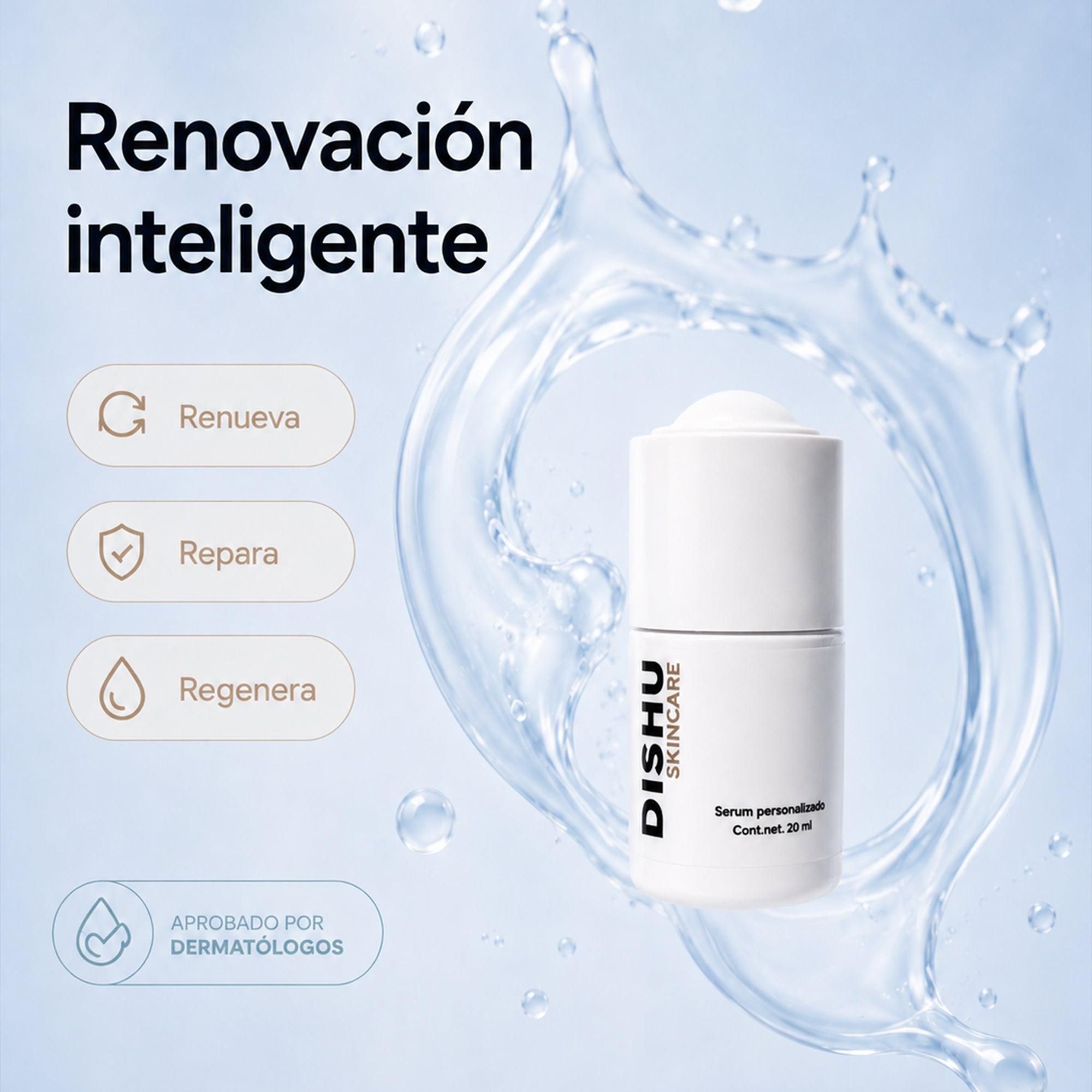 Serum personalizado Dishu para renovación inteligente de la piel, con acción repara y regenera